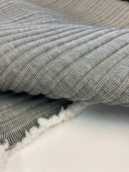 Kvadrat Febrik Husk by Marc Thorpe striped upholstery fabric